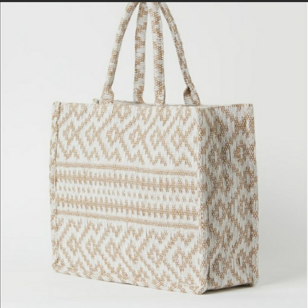 H&M Jacquard Tote Bag